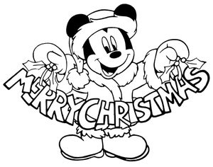 Mickey Mouse Wishing You a Merry Christmas