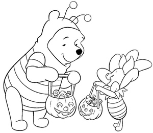 Disney Halloween featuring Winnie the Pooh and Piglet