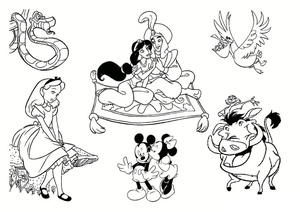 Characters from Disney