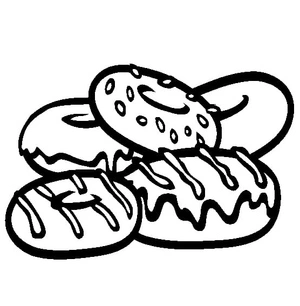 Kids' Donut Delight Coloring Page