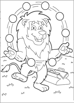 Circus Lion named Leon