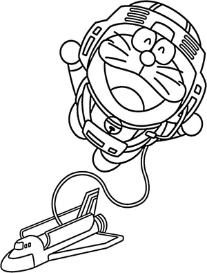 Doraemon in a Spaceship