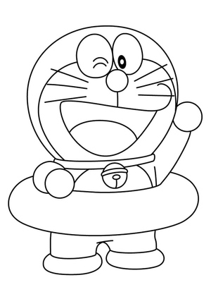 Free Printable Doraemon Coloring Page