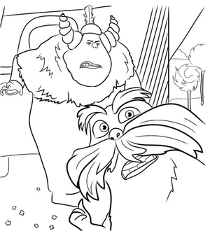 A Massive Norse Warrior Seeks the Woodland Sprite Coloring Page