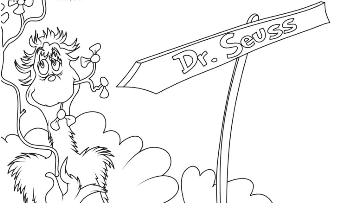 Dr. Seuss the Sweet Coloring Page