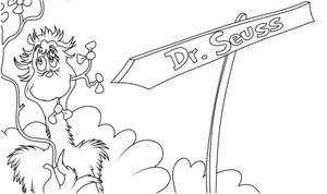 Dr. Seuss the Sweet Coloring Page