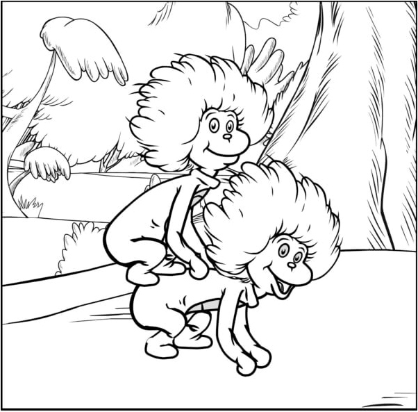 Objects Resemble Monkeys Coloring Page