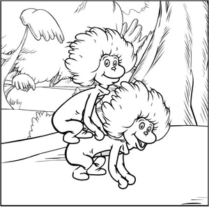 Objects Resemble Monkeys Coloring Page