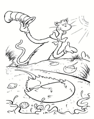 The Cat in the Hat with Ocean Creatures
