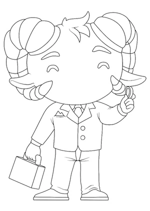 Free Dream SMP Coloring Page