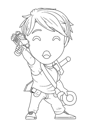 Printable Dream SMP Coloring Page