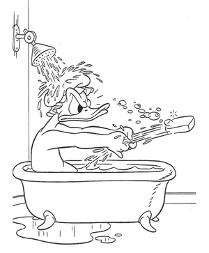 Bathing Duck
