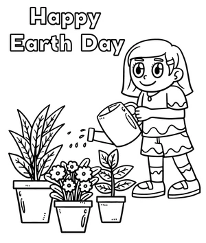 Free Printable Happy Earth Day Coloring Page Coloring Page