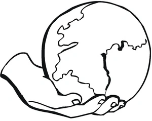 Holding the Earth Coloring Page