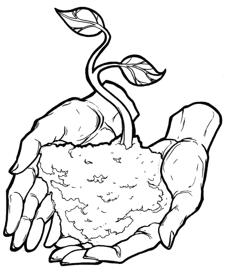 Safeguarding Our Earth Coloring Page