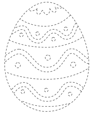 Easter Egg Tracing Printable