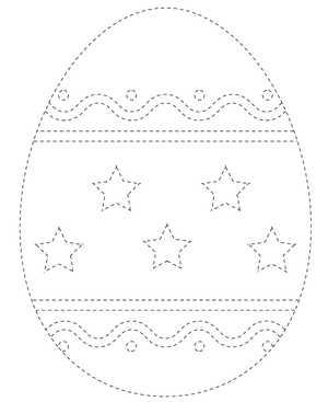 Simple Easter Egg Tracing
