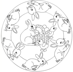 Adorable Easter Mandala