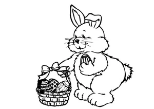 "Forever with My Sweet Treats Basket" Coloring Page