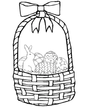 Easter Basket Coloring Page Coloring Page