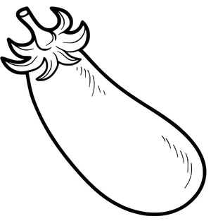 Eggplant Coloring Page Coloring Page