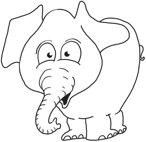 Printable Baby Elephant Coloring Page Coloring Page