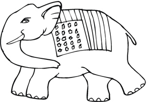 Printable Elephant Design