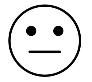 Emoji with a Calm Expression Coloring Page