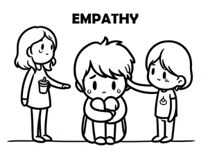 Free Printable Empathy Coloring Page Coloring Page