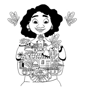 Encanto Mirabel Coloring Page