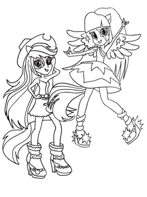 Girls from a Fairytale Cartoon