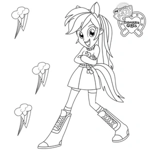 Known for Sparkle's organizational skills Coloring Page