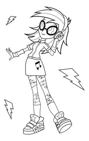 Leader of Almost Every Rainbow Dash Sports Teams Coloring Page