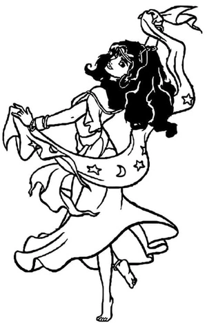 Esmeralda Coloring Page Coloring Page