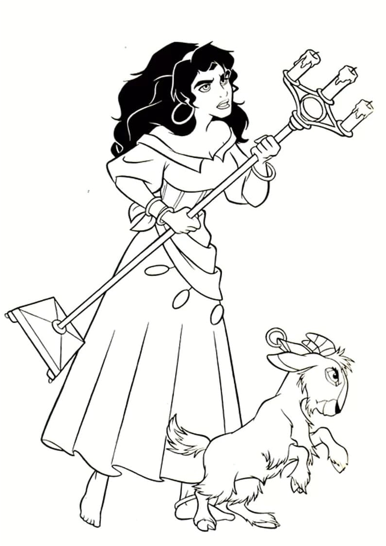 Furious Esmeralda Coloring Page