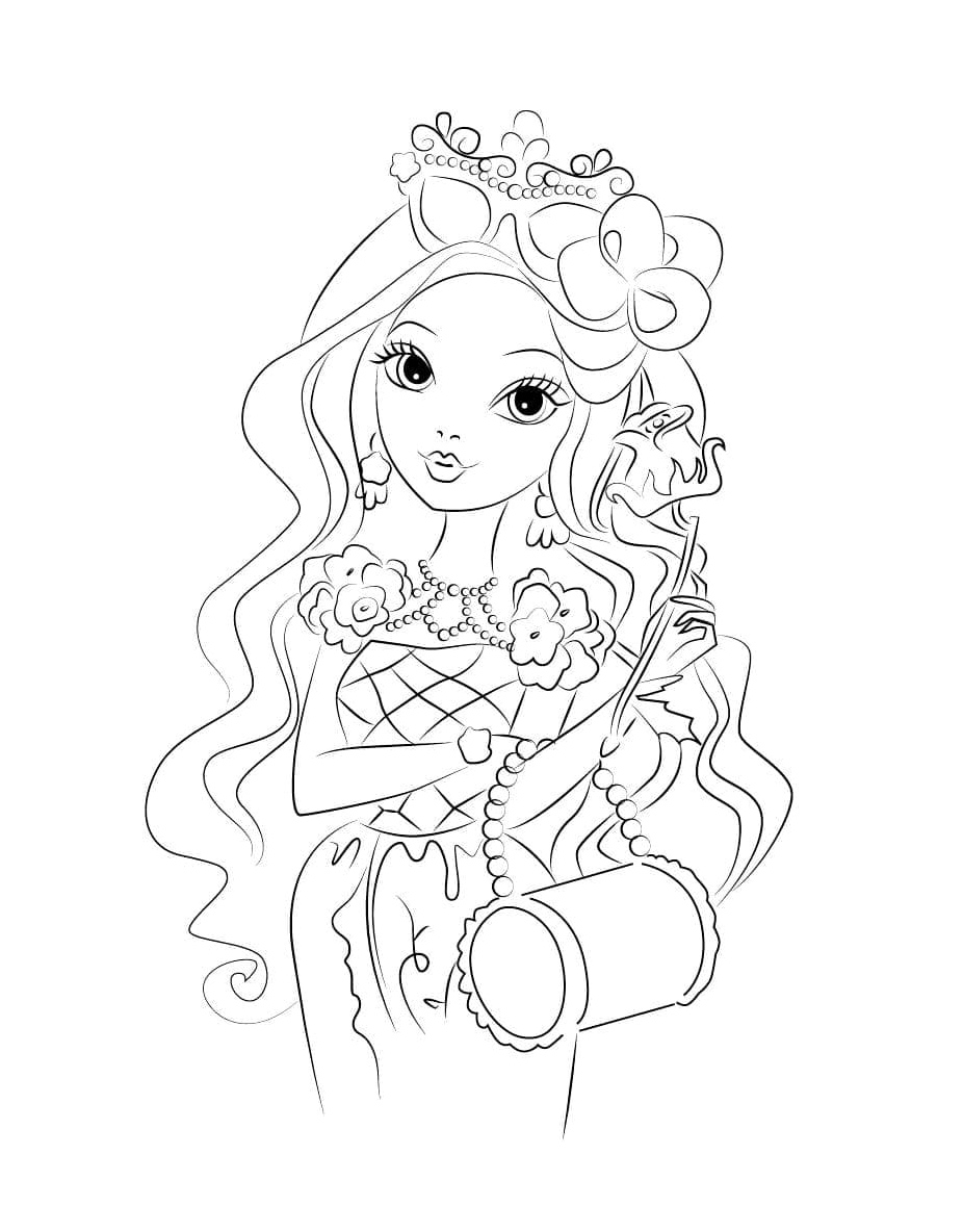 Beautiful Briar Beauty Coloring Page