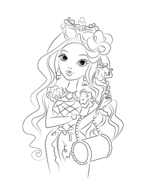 Beautiful Briar Beauty Coloring Page