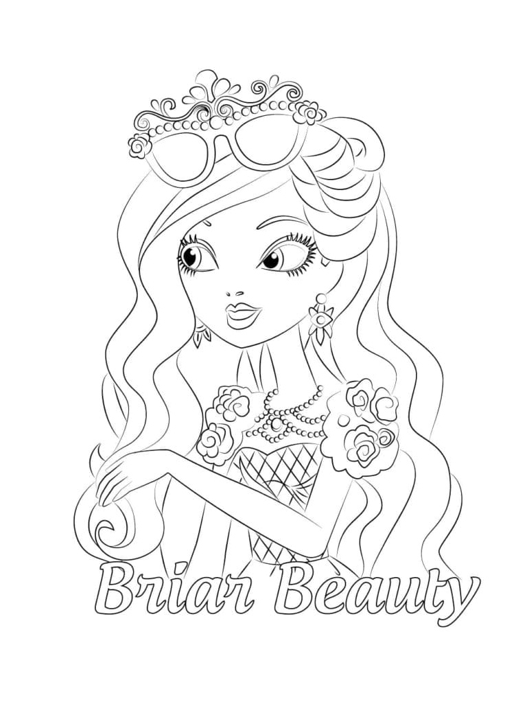 Briar Beauty from Ever After High Coloring Page