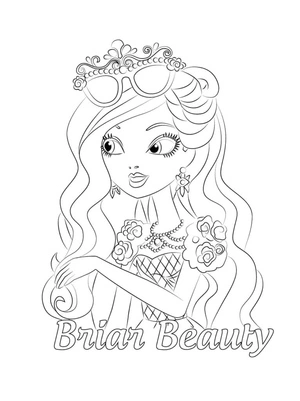 Briar Beauty from Ever After High Coloring Page