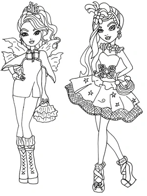 Characters from Ever After High - Coloring Page Coloring Page