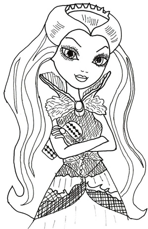 Girl from Ever After High Coloring Page