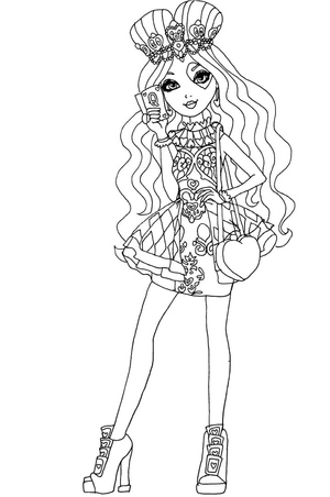 Lizzie Hearts from the world of Ever After High
