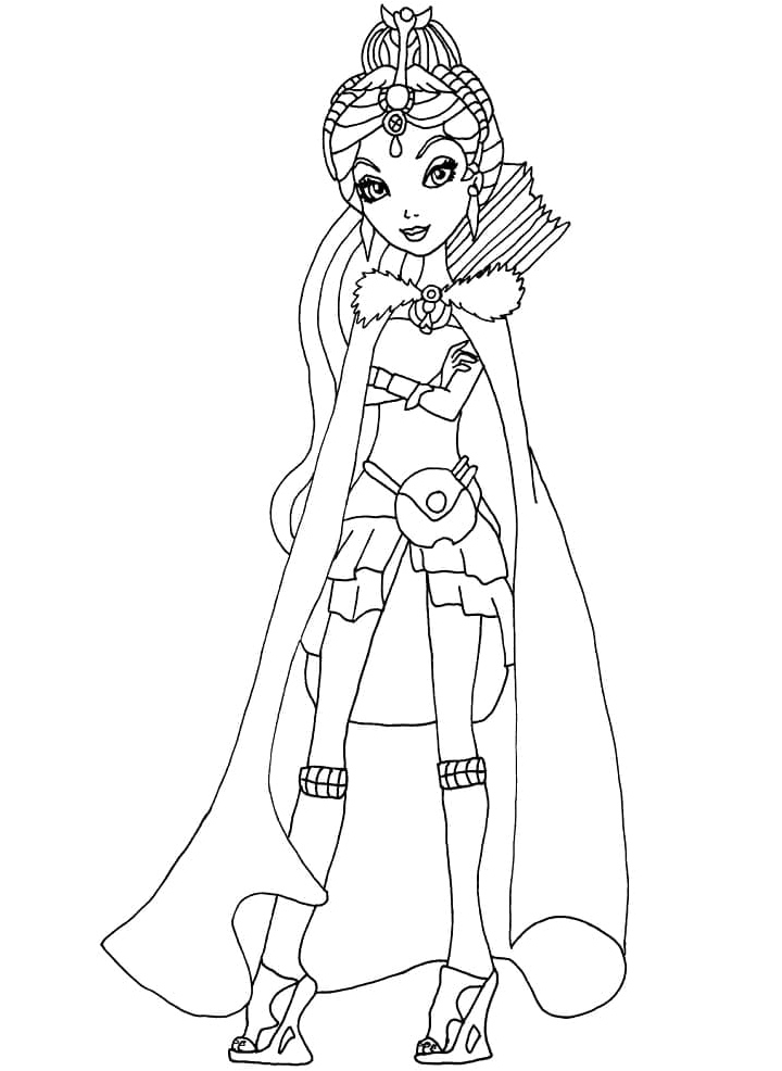 Raven, the Queen of Ever After High Coloring Page