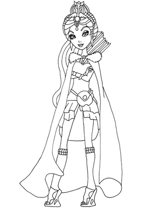 Raven, the Queen of Ever After High Coloring Page