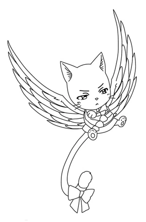Carla, the character from Fairy Tail Coloring Page