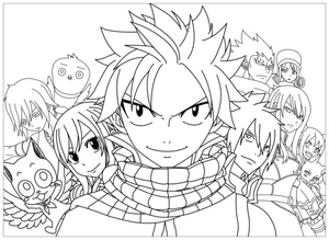 Fairy Tail Anime Coloring Page