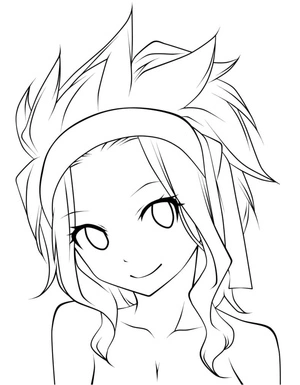 Levy McGarden from Fairy Tail Coloring Page