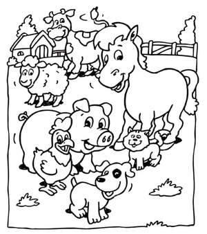 Colorful Farm Animals for Kids