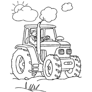 Tractor on the Farm