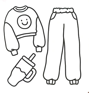 Casual Chic Trends Coloring Page